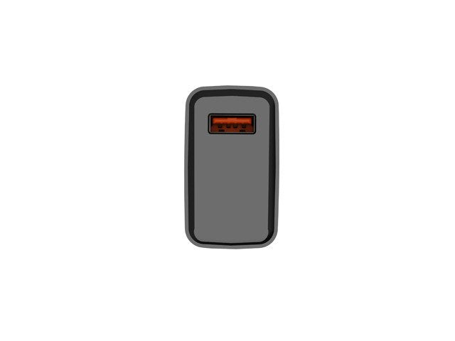 Cargador Usb Natec Ribera 18w Usb-A Negro