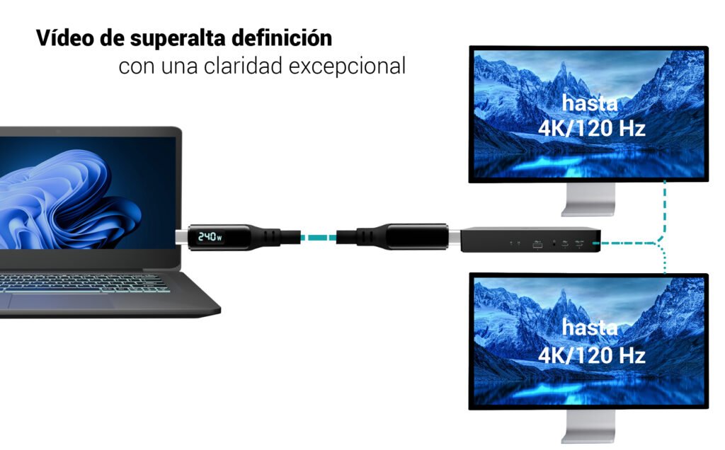 I-Tec Thunderbolt 4 Usb4 Class Pro Cable 240w With Lcd 40 Gbps 150 Cm