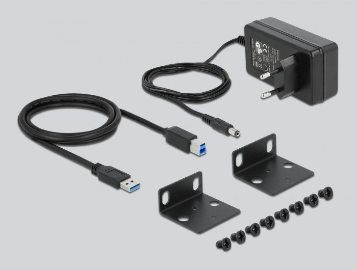 Delock Hub 10" Industrial 10 X Usb 3.2 Gen 1 Typ-A