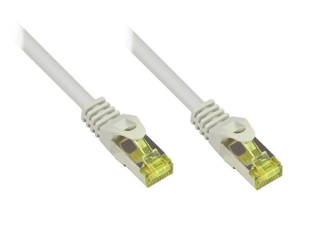Goodconnections Rj45 Cable De Red Mit Cat. 7 Rohcable Und Rastnasenschutz (), S Ftp, Pimf, Halogenfrei, 500mhz, Ofc, Grau, 7,5m,
