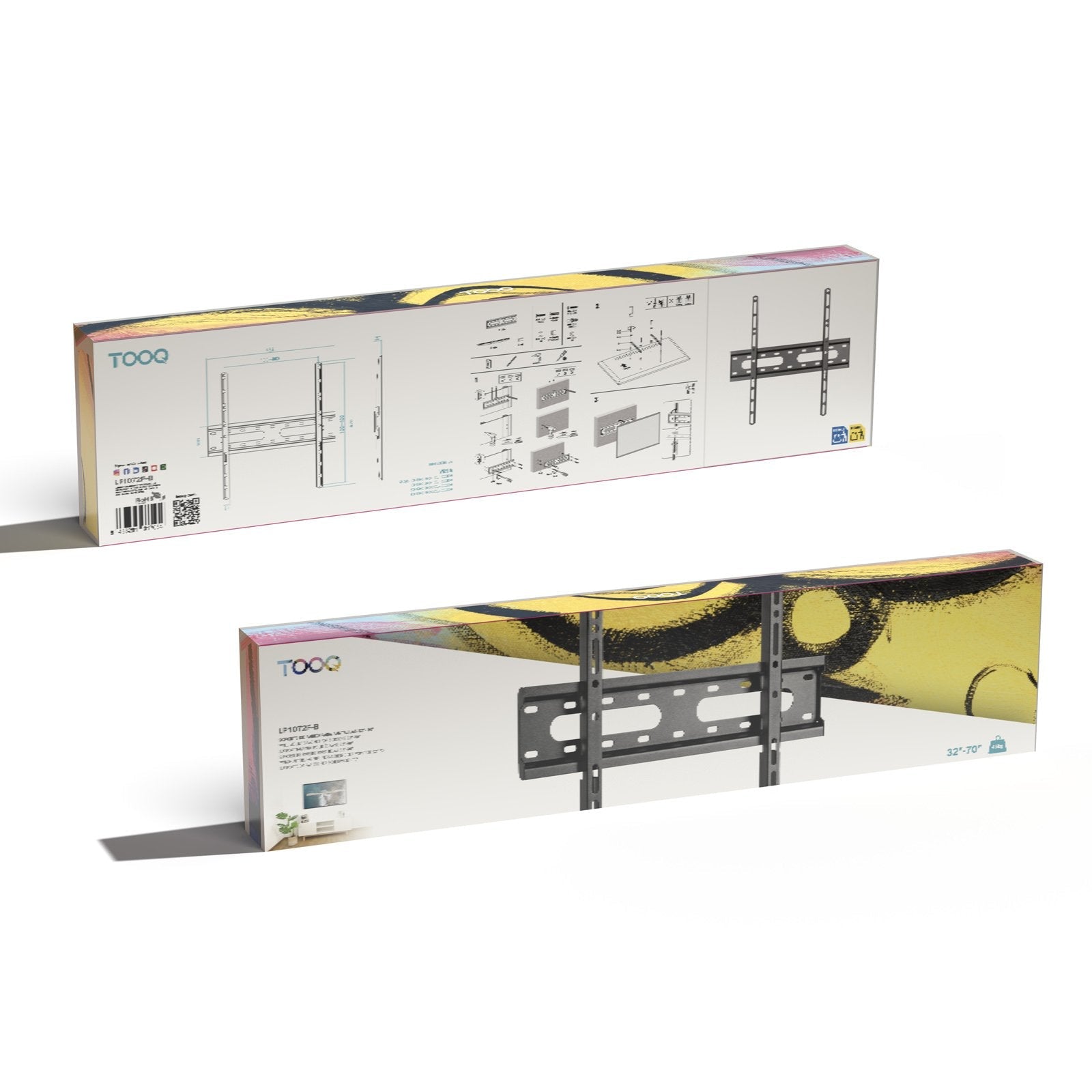 Soporte Fijo Pared Pantallas 32"-70", Negro