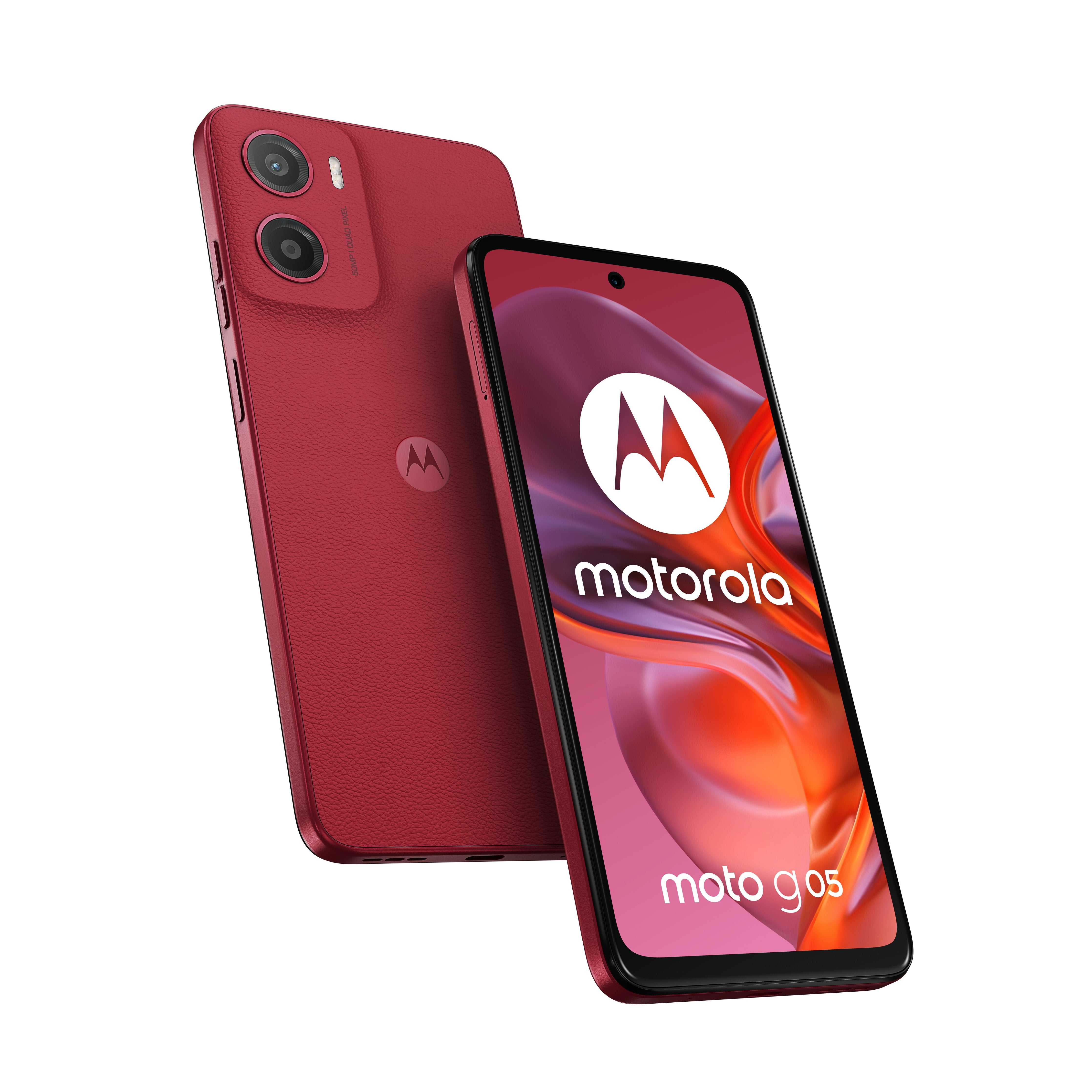 EAN 0840023284908 - Motorola moto g05 16,9 cm (6.67") SIM doble Android 15 4G USB Tipo C 4 GB 128 GB 5200 mAh Rojo imagen 1