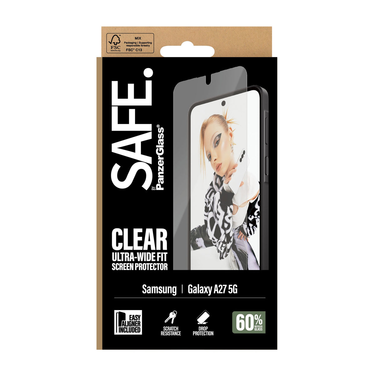 EAN 5715685034046 - PanzerGlass SAFE. by ® Screen Protector Samsung Galaxy A27 5G | Ultra-Wide Fit w. EasyAligner Protector d imagen 3