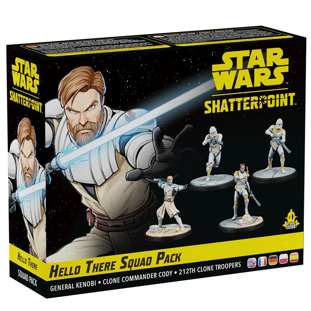 Juego De Mesa Star Wars Shatterpoint Hello There General Obi Wan Kenobi Squad Pack