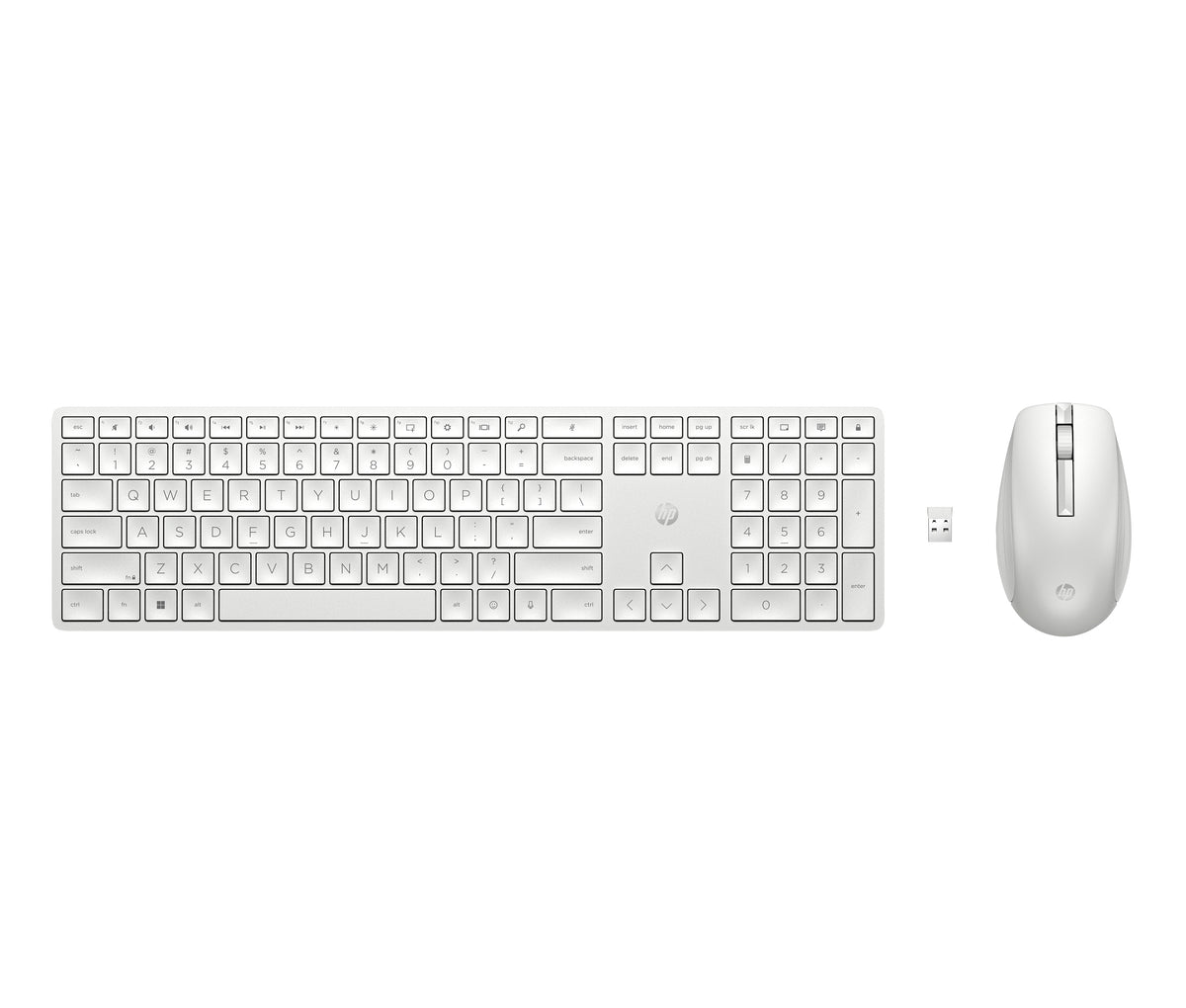 EAN 0196188142318 - HP 650 Wireless Keyboard and Mouse Combo White teclado Ratón incluido Hogar RF inalámbrico Blanco imagen 5