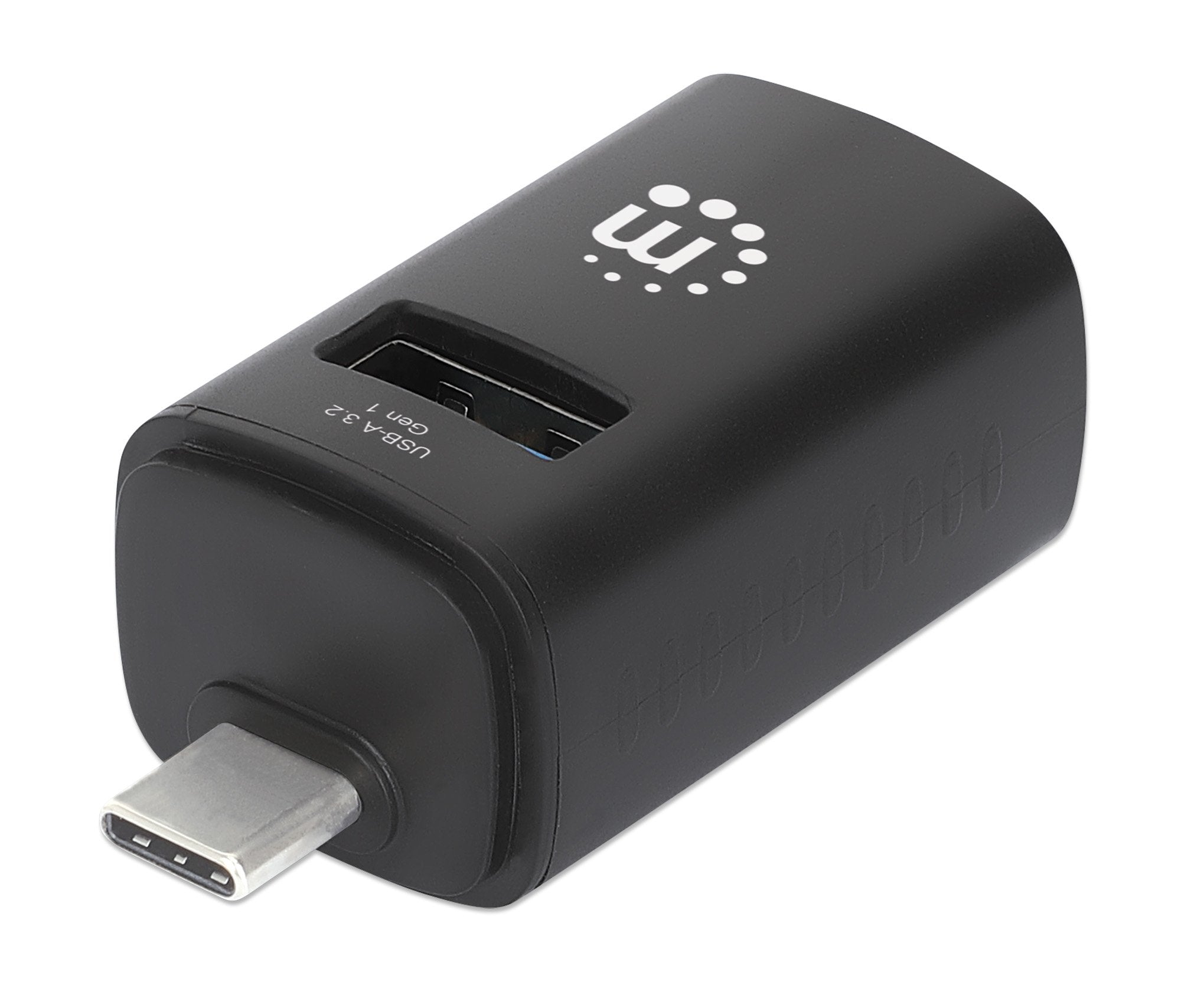 Hub  Manhattan 180993 De Interfaz Usb 3.2 Gen 1 (3.1 Gen 1) Type-C 5000 Mbit/S Negro