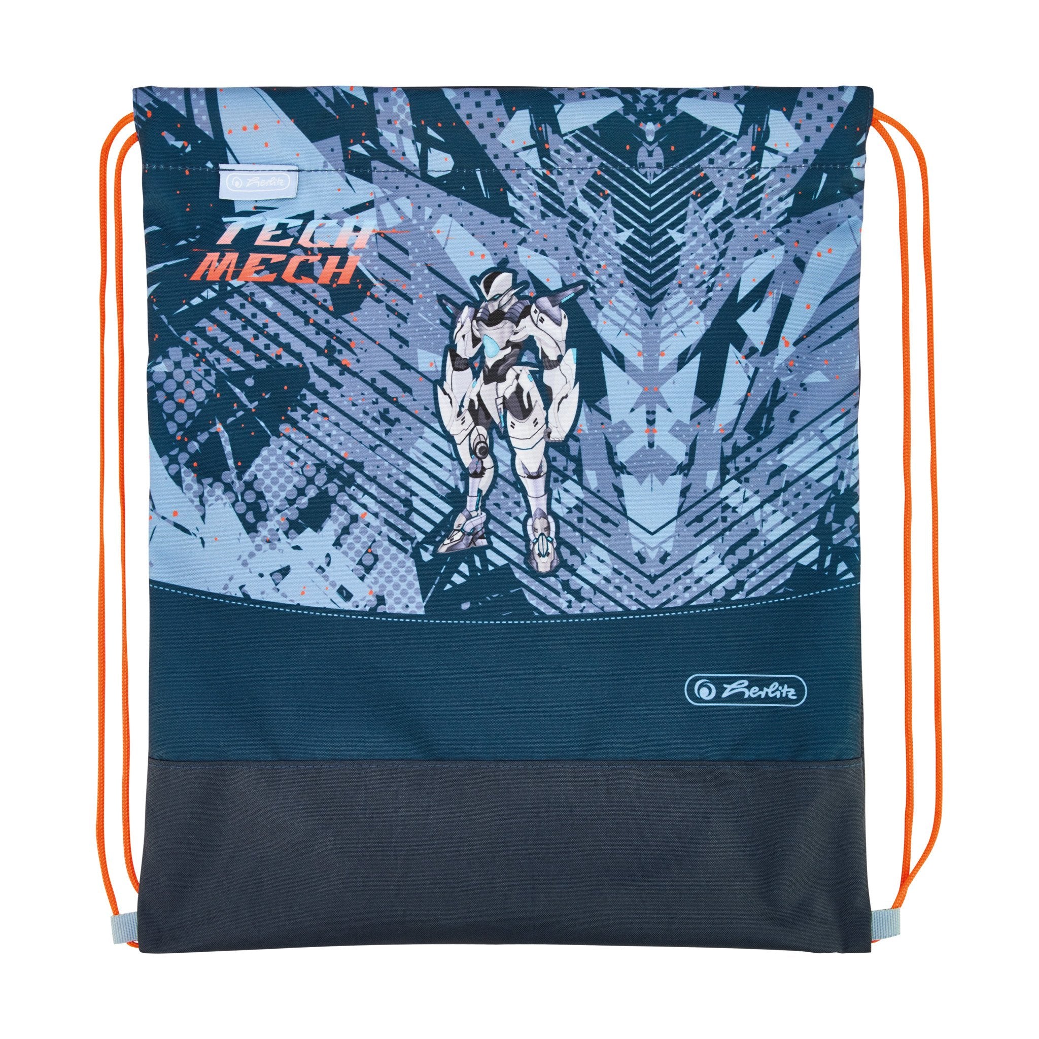 EAN 4008110397139 - Herlitz Loop Plus TechMech juego de mochila escolar Niño Poliéster Azul, Naranja imagen 16