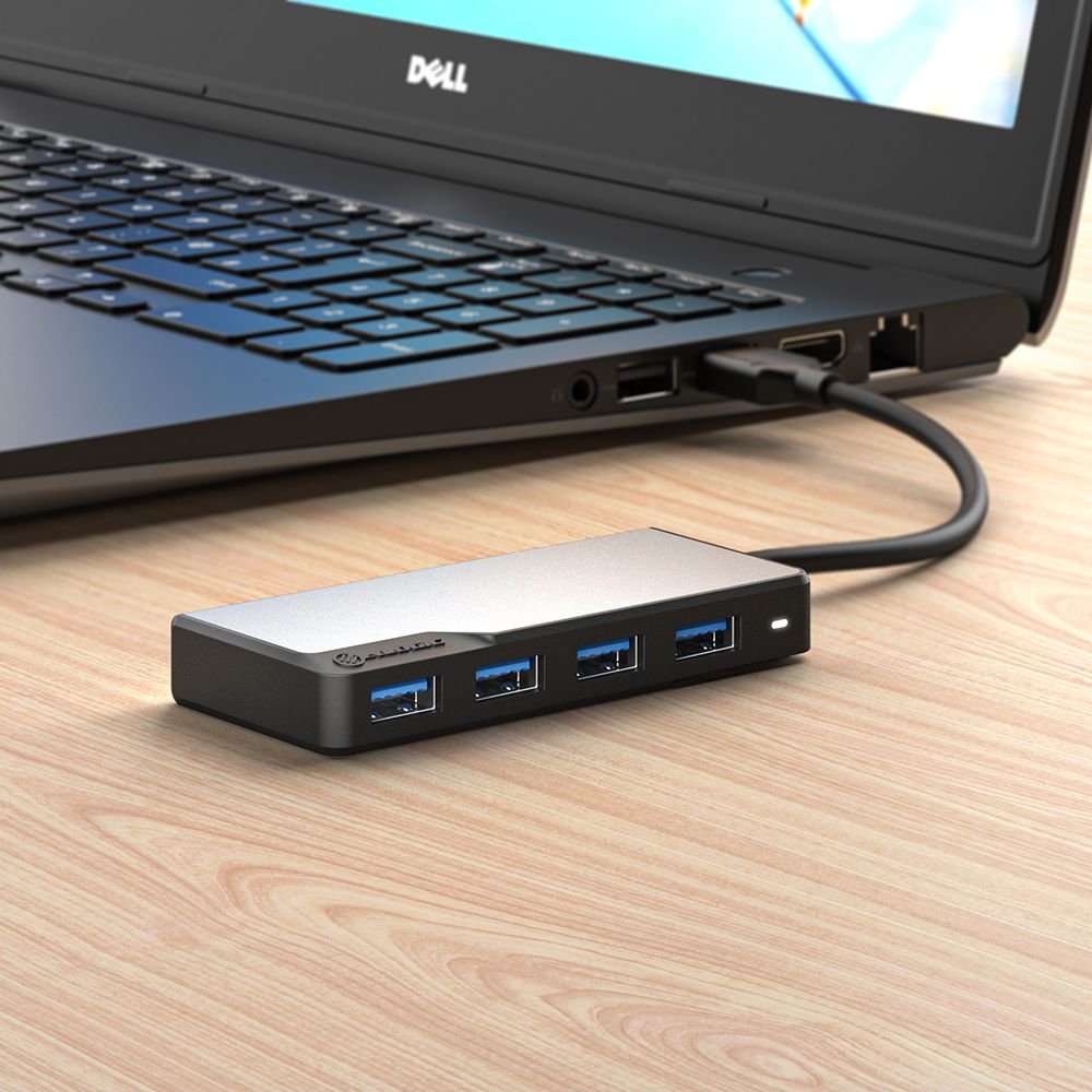 Alogic Usb-A Hub 4 In 1 Space Gris