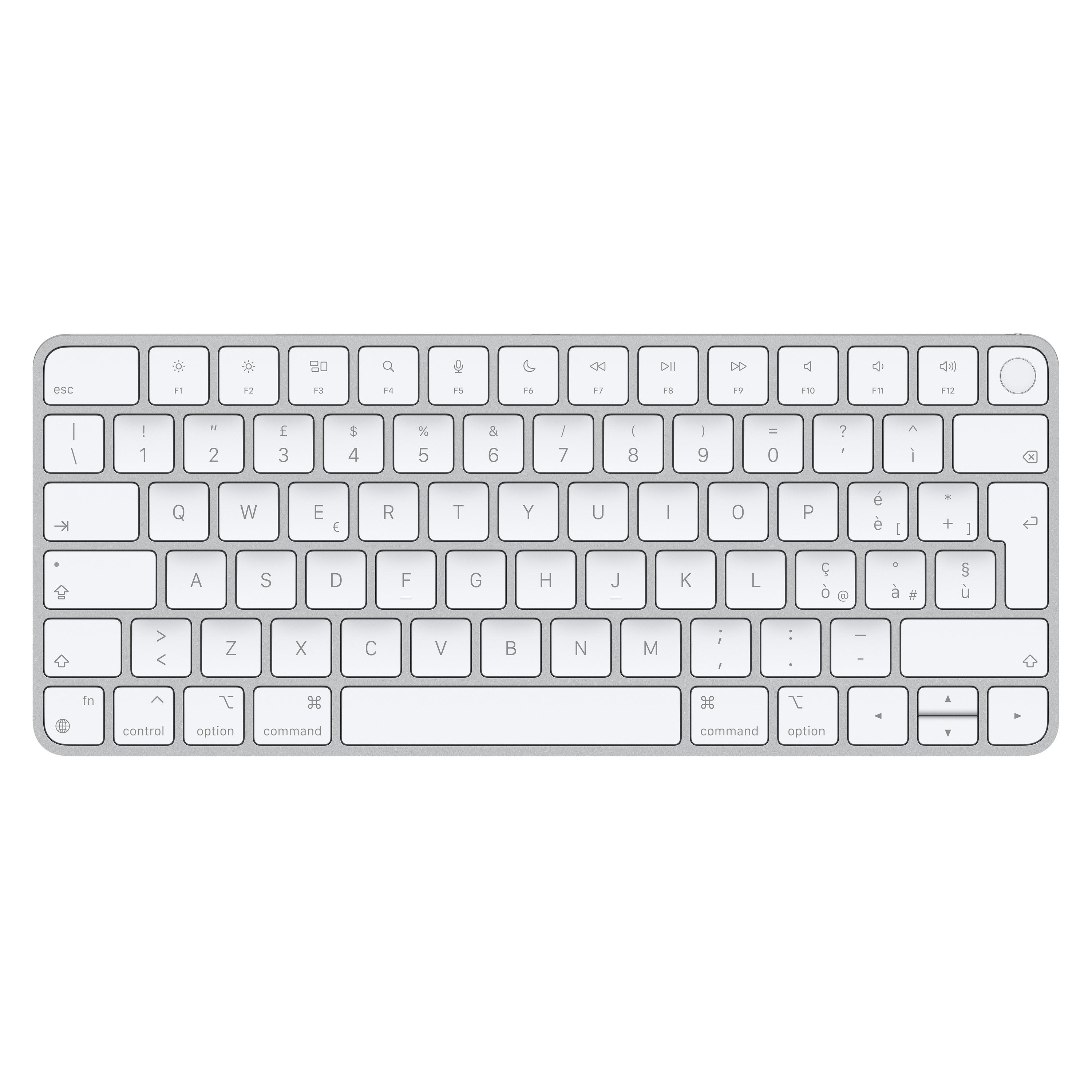 Apple Magic Teclado Usb + Bluetooth Italiano Aluminio, Blanco