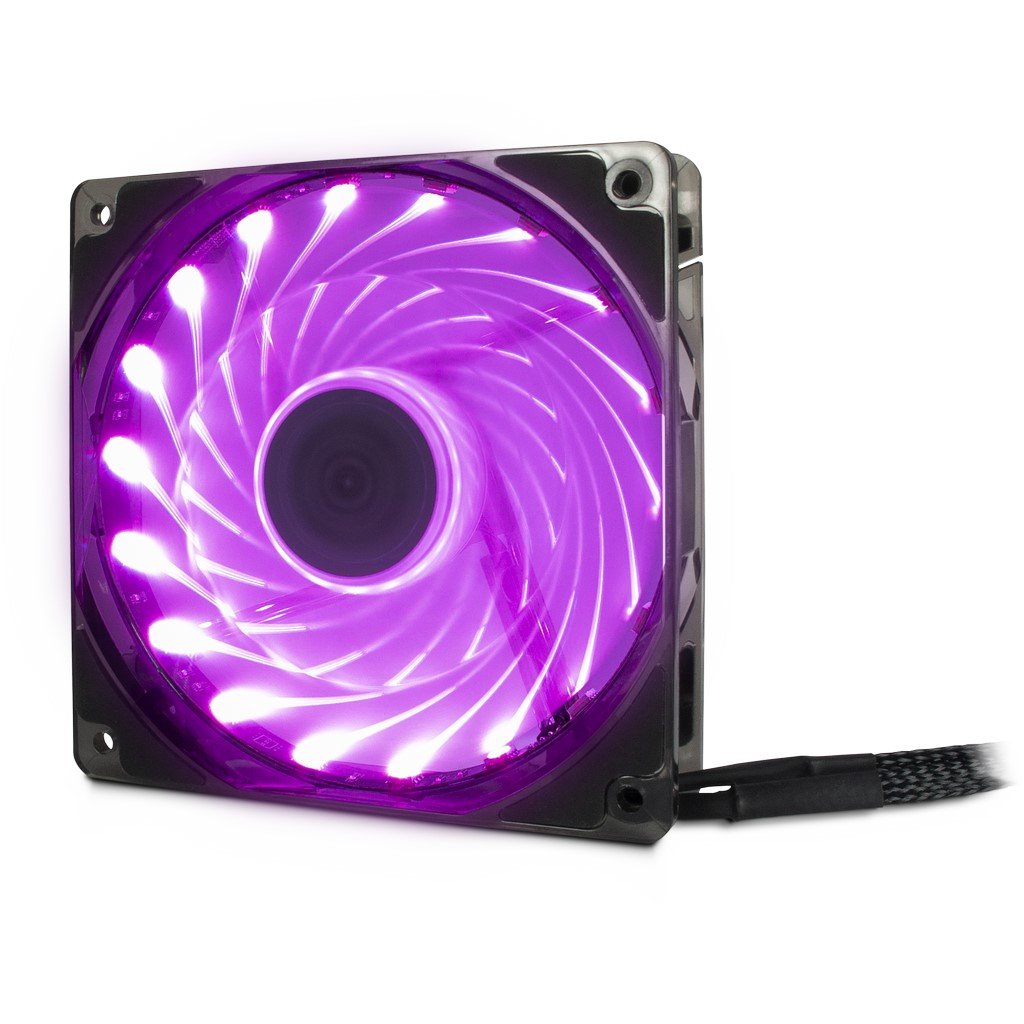 Inter-Tech L-12025 Aura Carcasa Del Ordenador Ventilador 12 Cm Negro