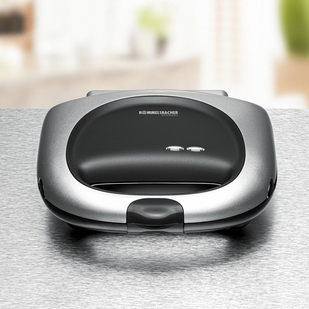 Sandwichera Rommelsbacher St 1000  1000 W Negro, Plata
