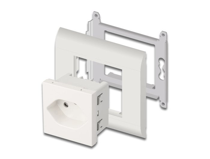 Delock 81437 Tomacorriente Easy 45 Con Conexión A Tierra T13 Suiza 45 X 45 Mm