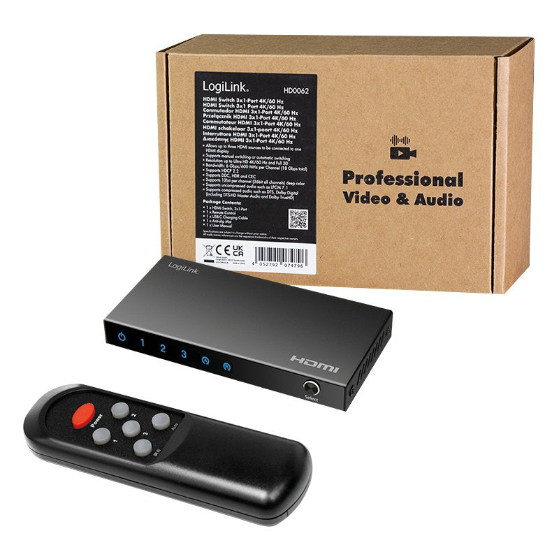 Logilink Hd0062 Interruptor De Video Hdmi