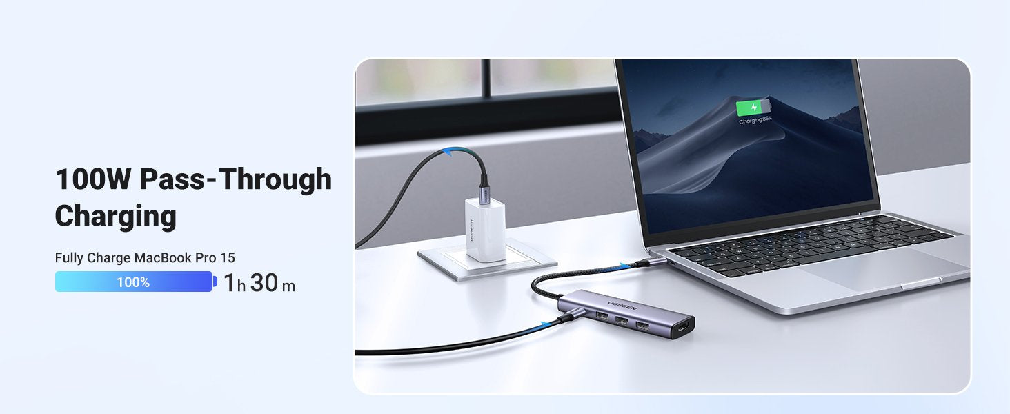 EAN 6941876212620 - Ugreen 20956A hub de interfaz USB Tipo C 5000 Mbit/s Plata imagen 13