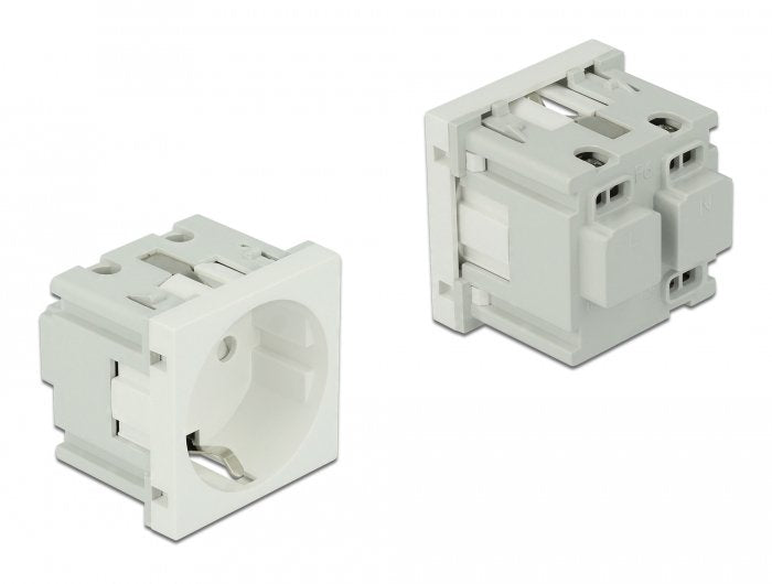 Easy 45 Schutzkontakt-Steckdose 45 X 45 Mm 10 Stück