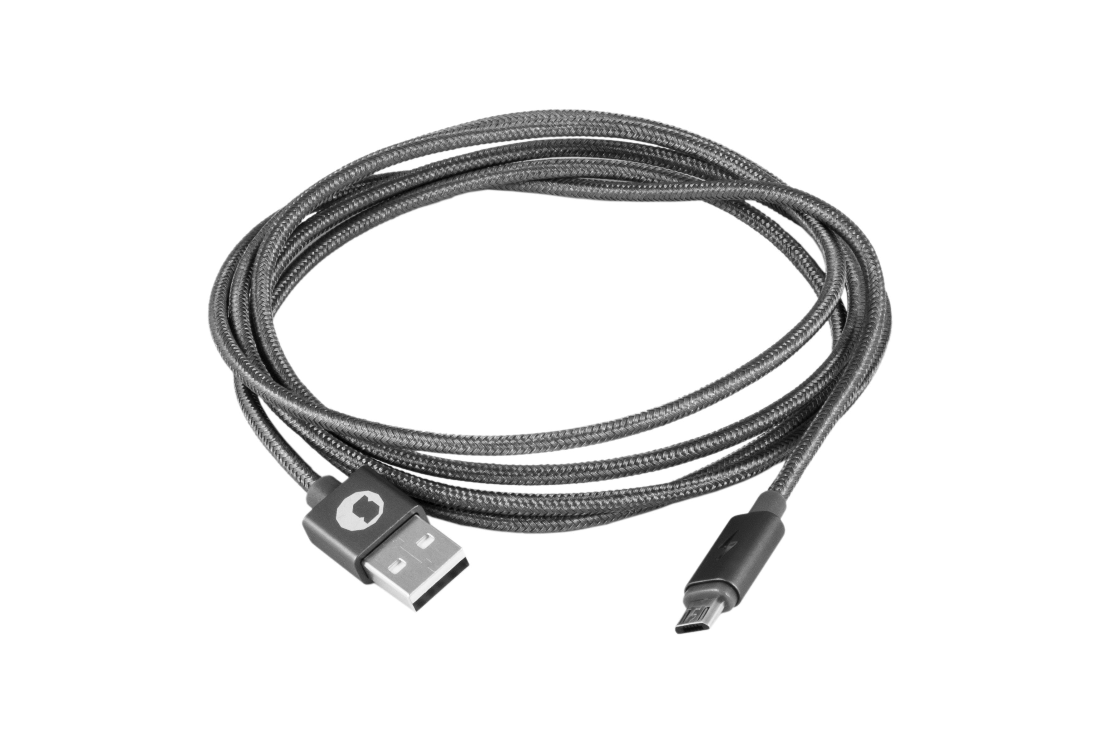 Cable Usb 2.0 Tipo A M-Micro Usb B M Silver Ht 1.5m 93639