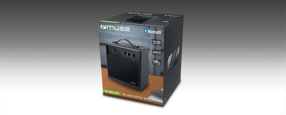 Altavoz  Muse M-660 Bt Black  Bluetooth 100w