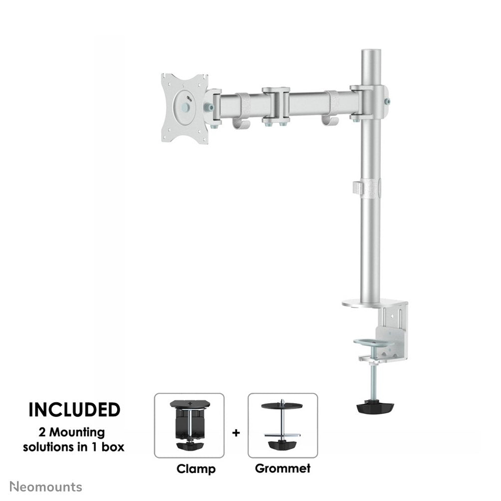 Monitor Acc Desk Mount/10-30" Nm-D135silver Neomounts