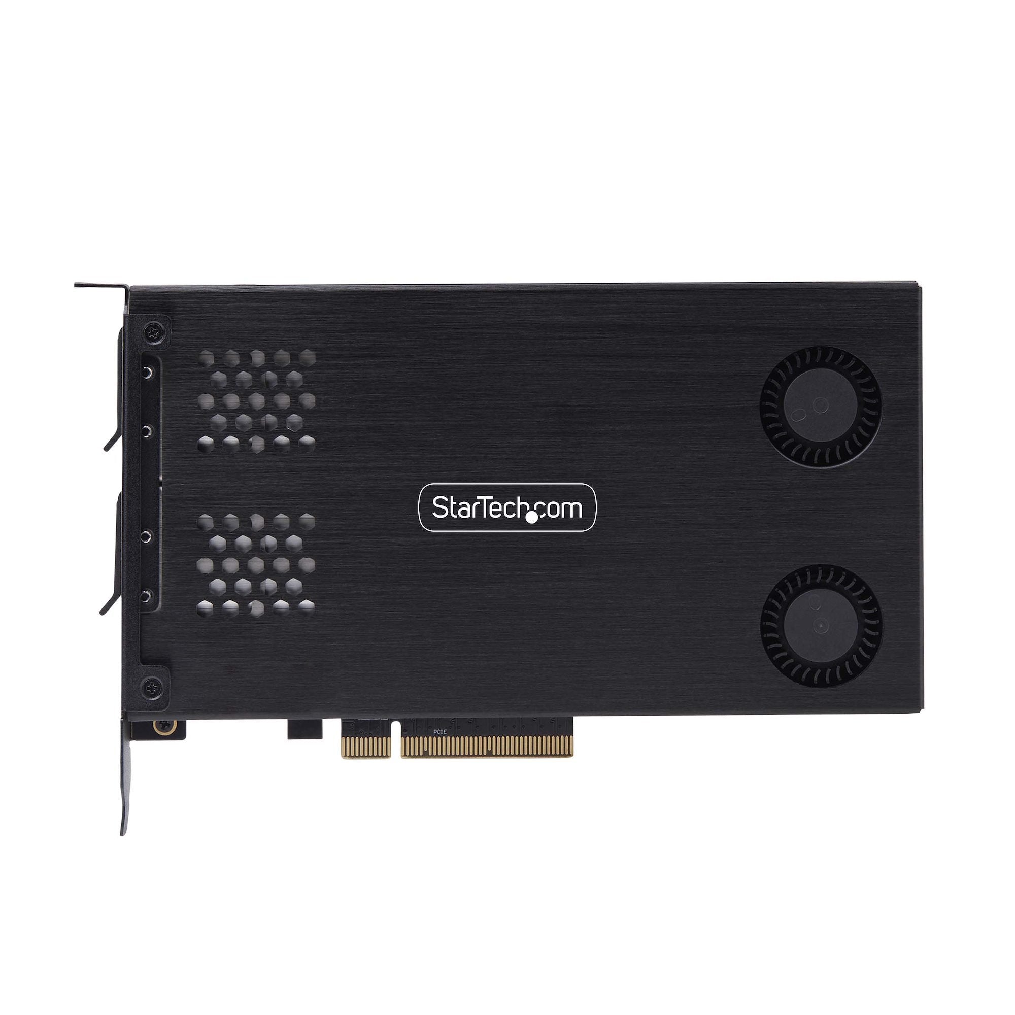 Startech.Com Dual-Bay M.2 Nvme Ssd Removable Mobile Rack For Pcie X8 Slot - Schnittstellenadaptador - M.2 Nvme Card / Pcie