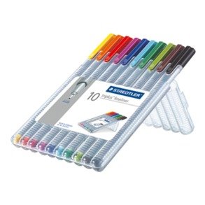 EAN 4007817334010 - Staedtler triplus fineliner 334 rotulador de punta fina Multi 10 pieza(s) imagen 1