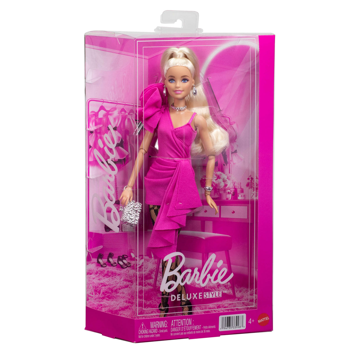 Muñeca Vestido Rosa Barbie