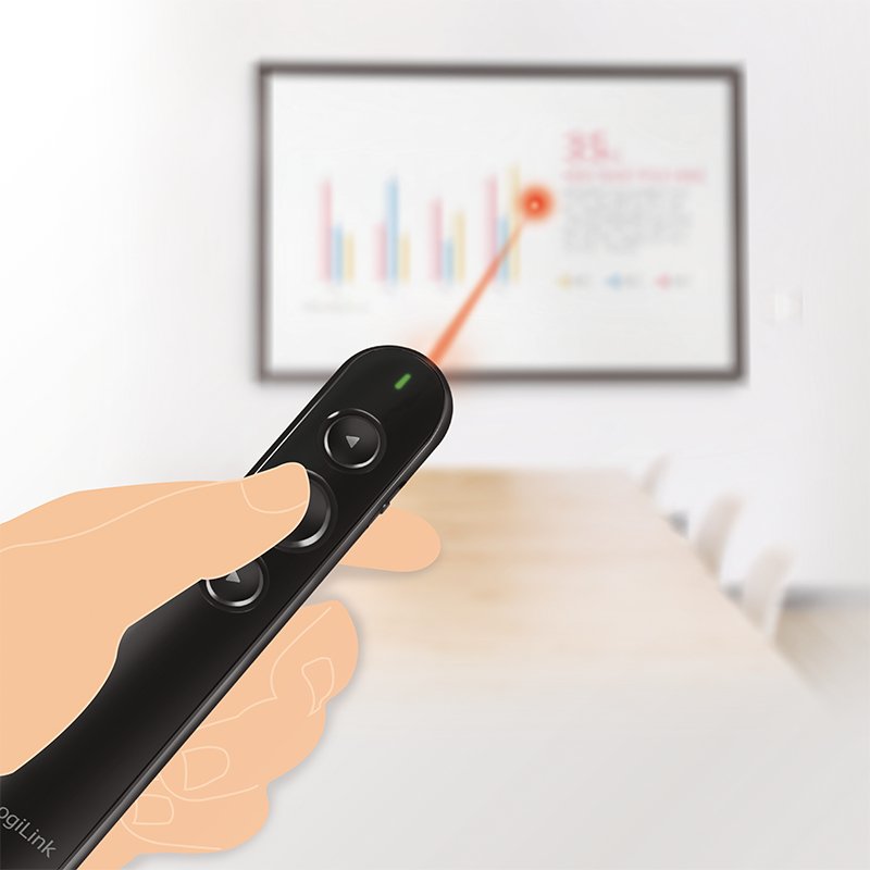 Logilink Id0190 Wireless Presenter 2.4 Ghz Inalámbrico Rf Negro