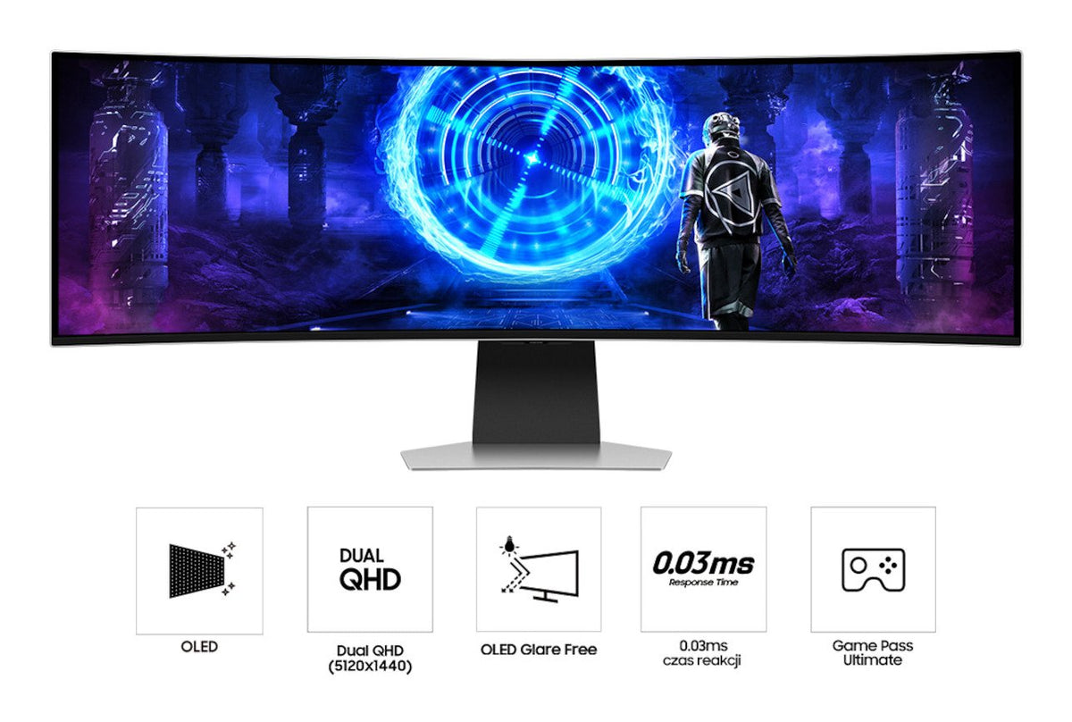 EAN 8806095710822 - Samsung LS49DG950SU pantalla para PC 124,5 cm (49") 5120 x 1440 Pixeles Dual QHD OLED Plata imagen 4