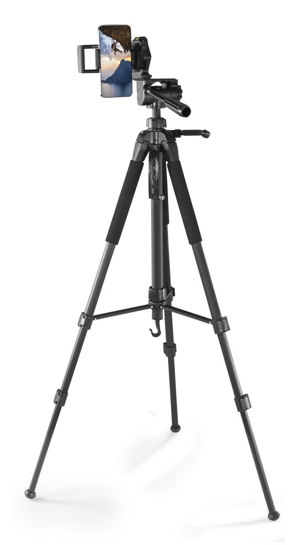 Hama Tripode Para Camara Con Rosca 1/4" - Peso Max 5kg - Altura Hasta 170cm - Soporte Para Smartphone Y Tablet -