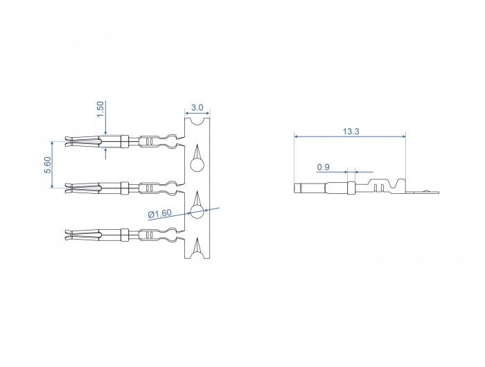 Contactos De Crimpado Delock Para Conector Hembra De Crimpado D-Sub Hd 40 Piezas
