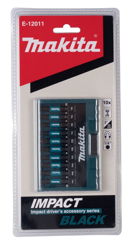 Makita E-12011 Impact Black Bit Set 10 Pcs