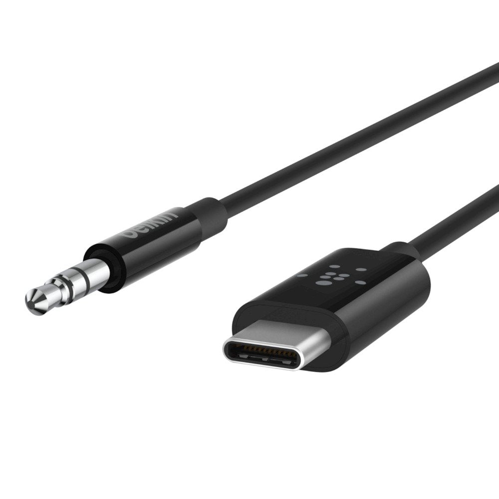 Belkin Rockstar 3.5mm Audio Cable With Usb-C Connector Cable De Audio Usb C 3,5mm Negro