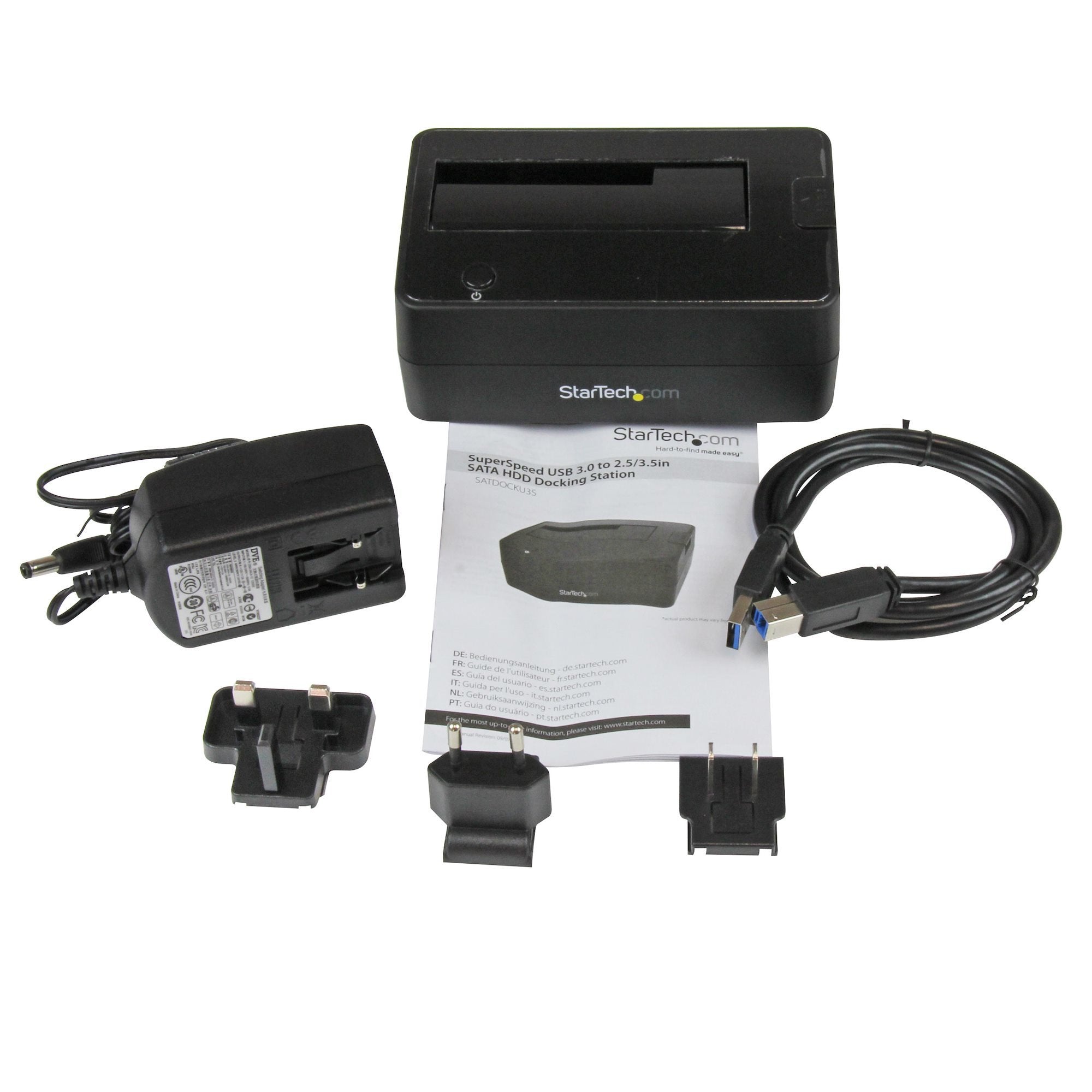 EAN 0065030838160 - StarTech.com SATDOCKU3S base de conexión para disco duro USB 3.2 Gen 1 (3.1 Gen 1) Type-B Negro imagen 4