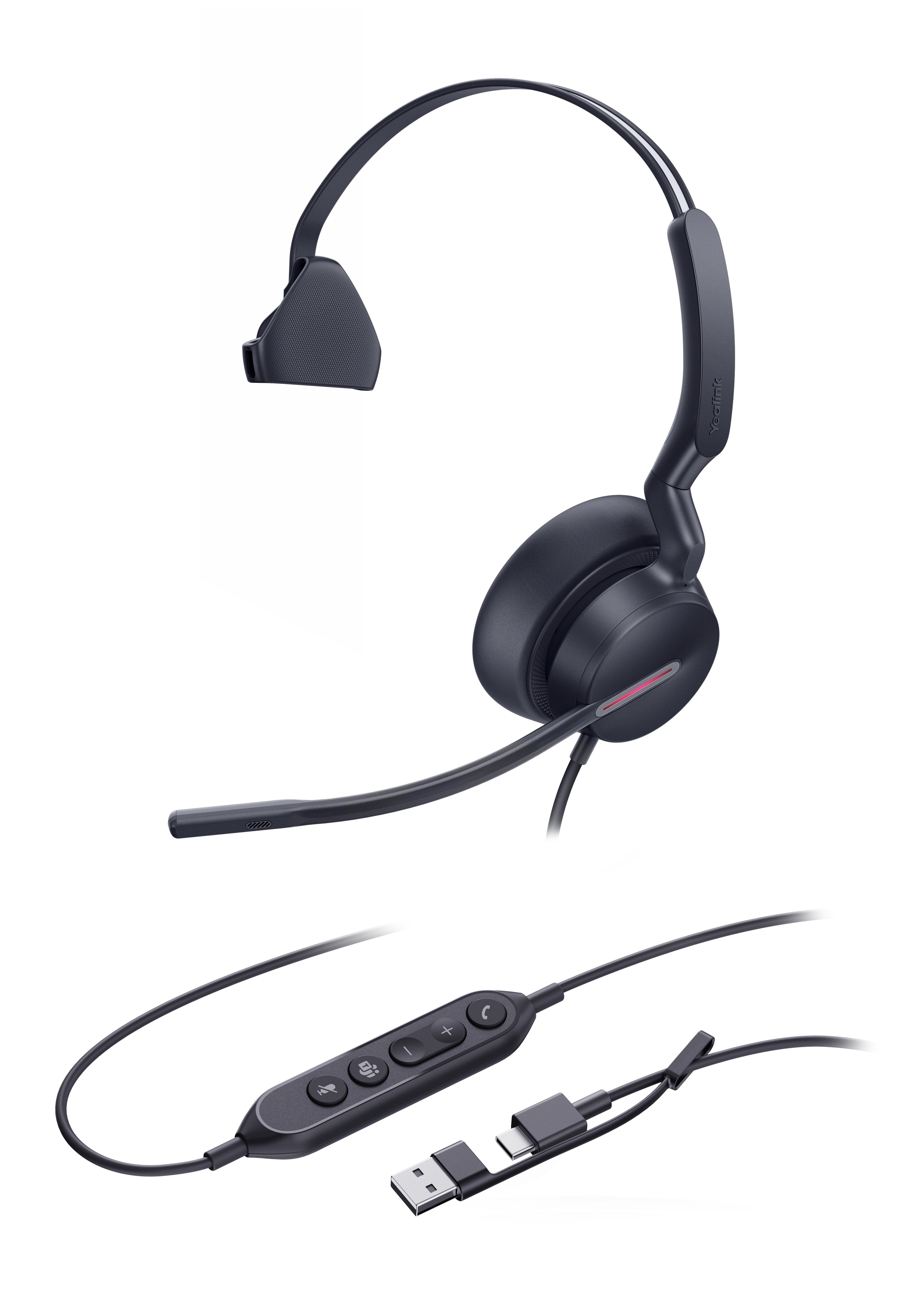 EAN 6938818322585 - Yealink UH46 Mono Teams USB-C/A Auriculares Alámbrico Diadema Oficina/Centro de llamadas USB Type-C / USB imagen 3