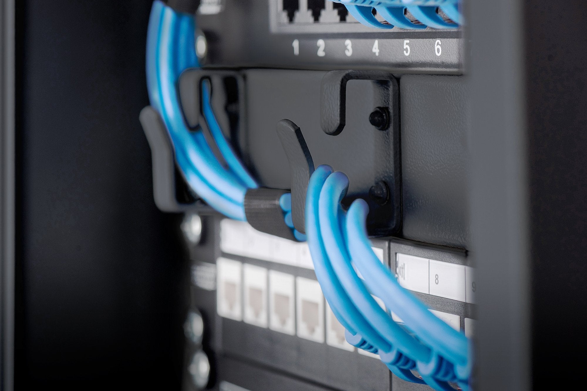 Digitus Dn-10-Org-1u-B, Panel De Gestión De Cables, Negro, 1u