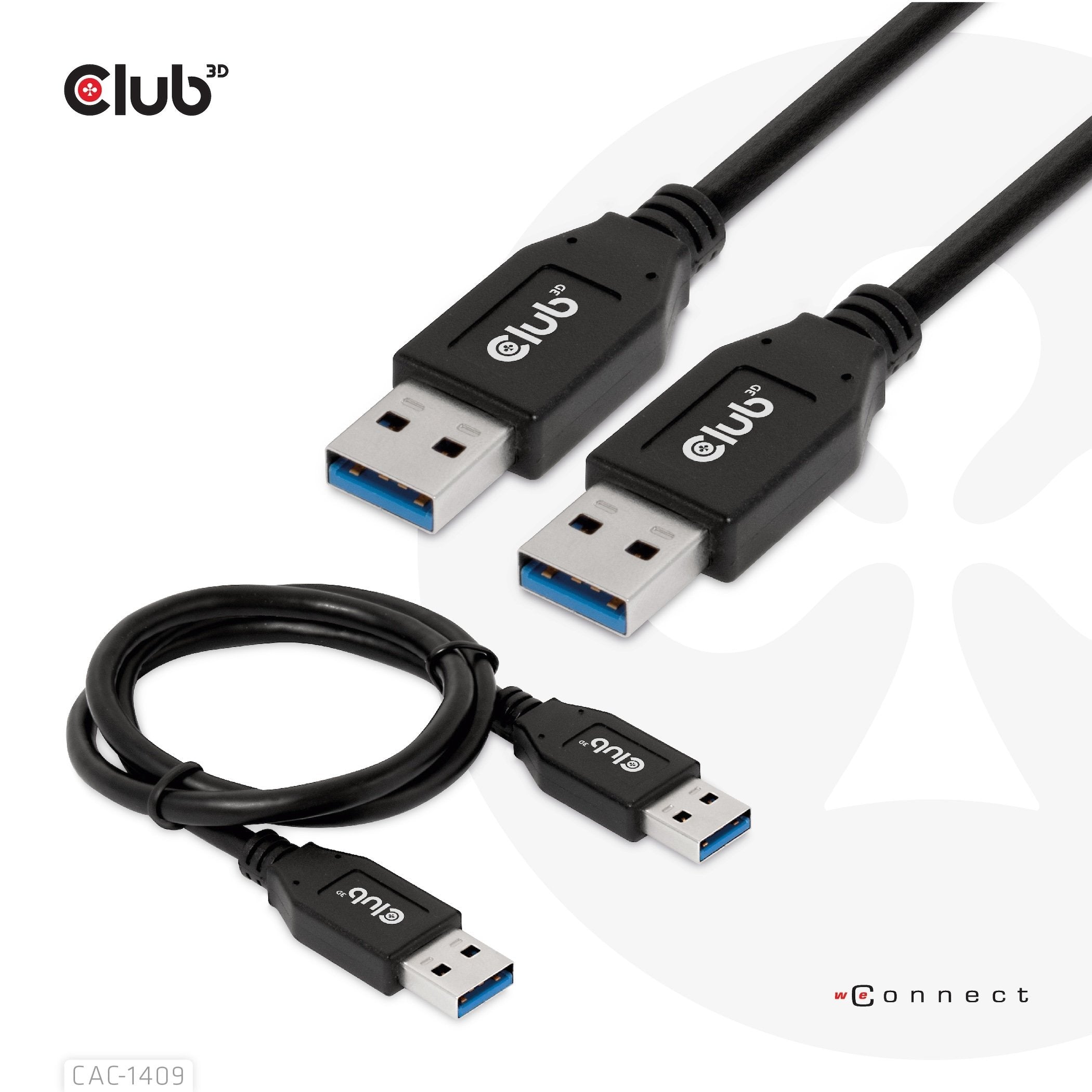 Club3d Cable Usb Typ-A Gen2 0,5m 10 Gbps M M Retail