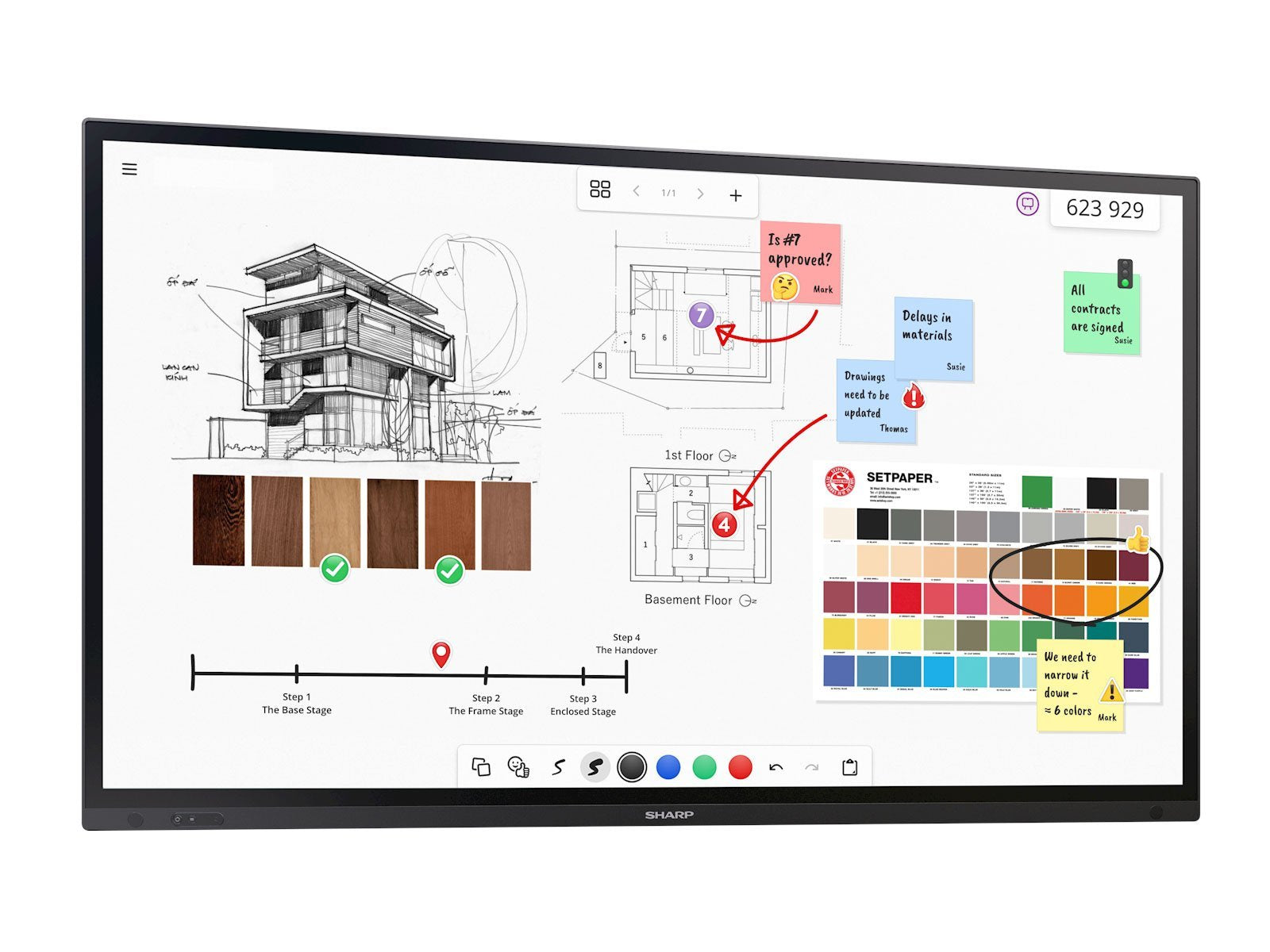 EAN 4550556121859 - Sharp PN-LA862 Panel plano interactivo 2,18 m (86") LCD 500 cd / m² 4K Ultra HD Negro Pantalla táctil 24/ imagen 10