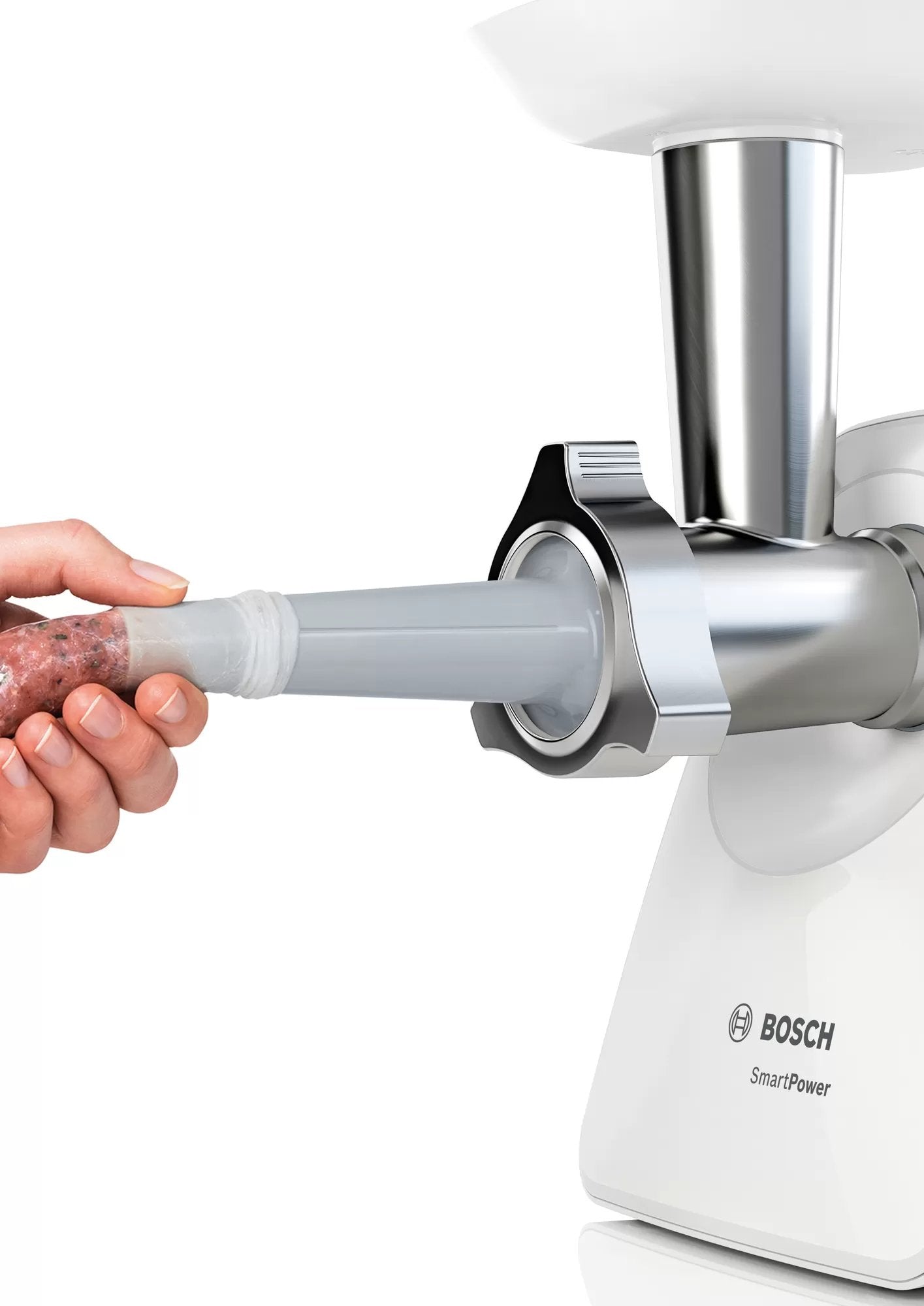 Picadora  Bosch Mfw2520w 1500 W Acero Inoxidable, Blanco