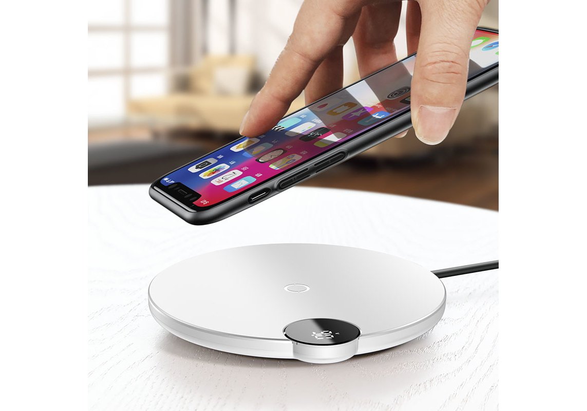 EAN 6953156281493 - Baseus WXSX-02 cargador de dispositivo móvil Teléfono móvil Blanco Lightning Cargador inalámbrico Interio imagen 6