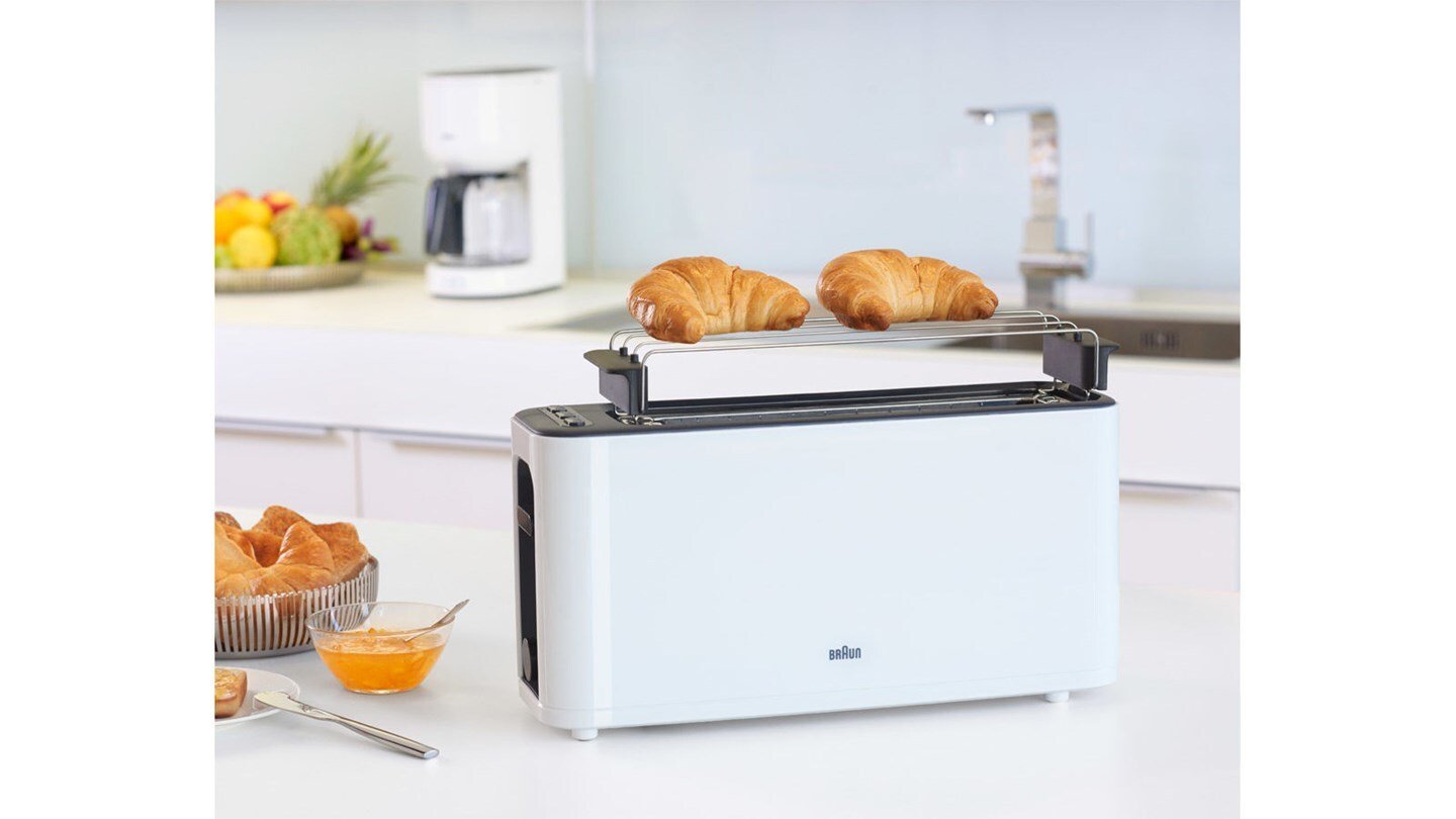 Tostadora Delonghi Purease Toaster Ht 3110 Wh Negro, Blanco 1000 W