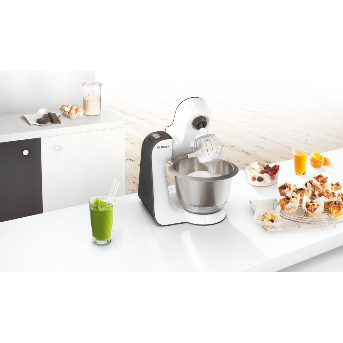Bosch Mum5 Start Line Universal Robot De Cocina 800 W 3,9 L Naranja, Plata, Transparente, Blanco