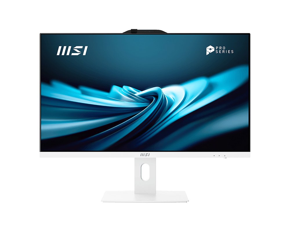 Monoblock Pc Msi Pro Ap272p 14m Business All In One Cpu Intel Core I5 I5-14400 2500 Mhz Screen 27" Ram 16gb Ddr4 3200 Mhz Ssd 512gb Graphics Card Intel Uhd Graphics Integrated Windows 11 Pro Colour White Proap272p14m-639eu