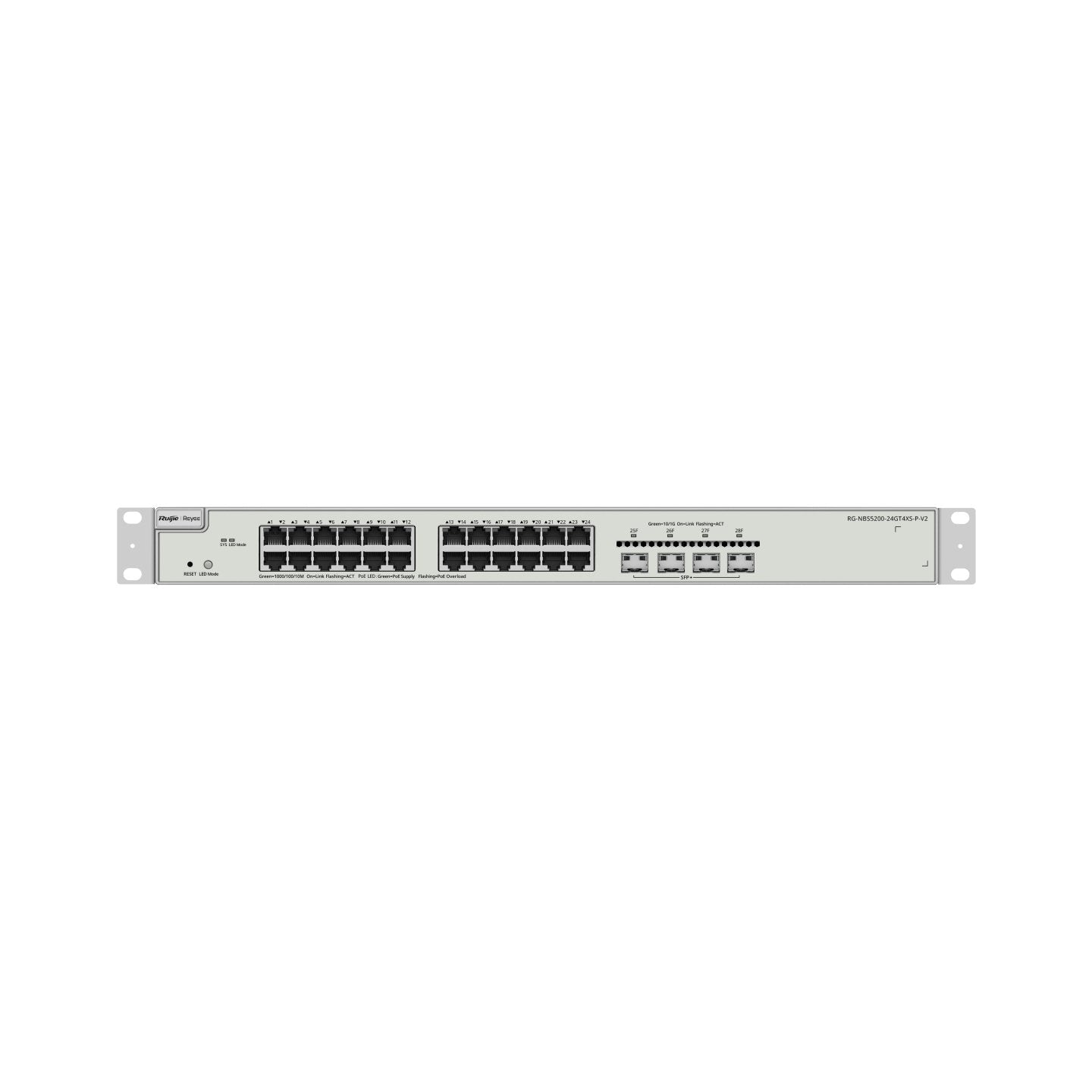 EAN 6976915003396 - Ruijie Networks RG-NBS5200-24GT4XS-P-V2 switch Gestionado L3 Gigabit Ethernet (10/100/1000) Energía sobre imagen 2