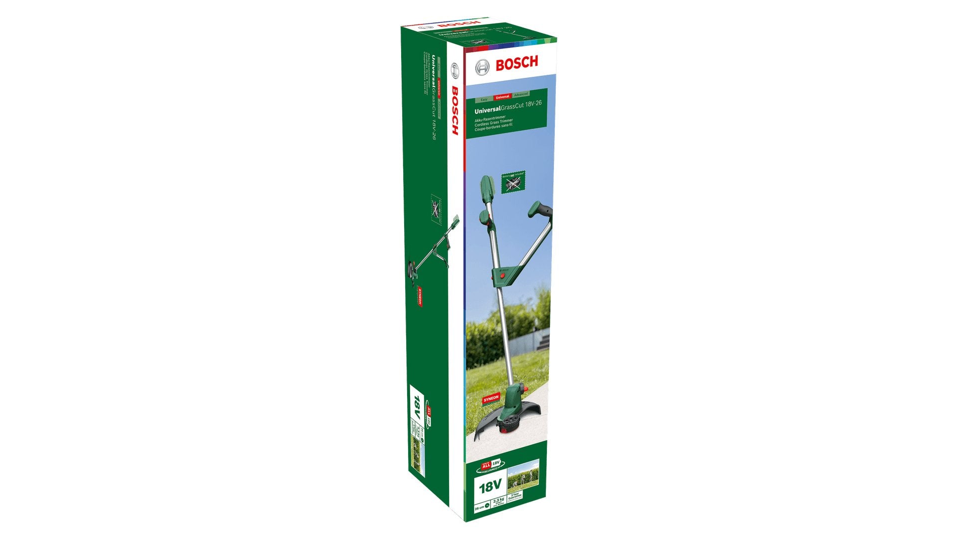 EAN 4059952614496 - Bosch UniversalGrassCut 18V-26 26 cm Batería Negro, Verde imagen 9