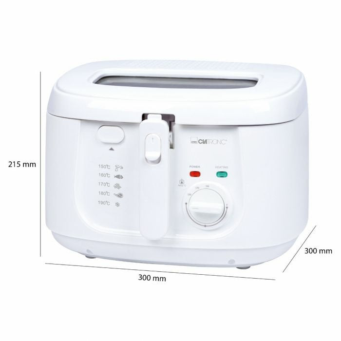 Freidora Clatronic Fr 3771 Blanca, 1.800 W, Depósito De Aceite 2,5 Litros 263963