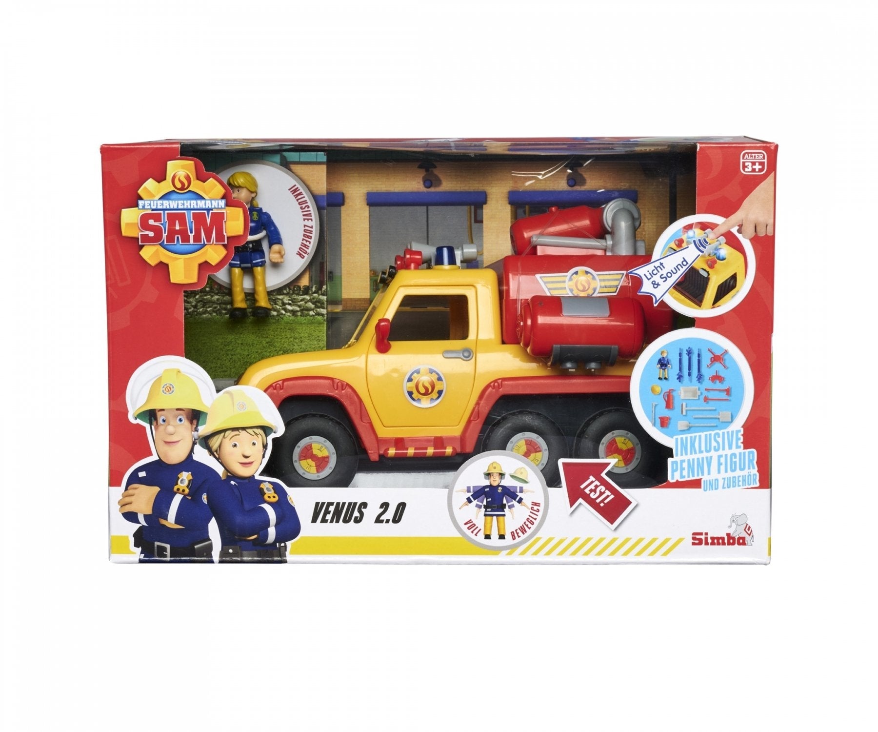 Simba Camión De Bomberos Sam El Bombero Venus 2.0, Vehículo De Juguete 109251094