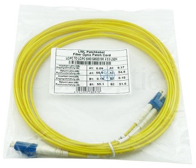 Blueoptics Lwl Cable De Red Duplex Lc-Upc / Lc-Upc Sm Os2 2,5m