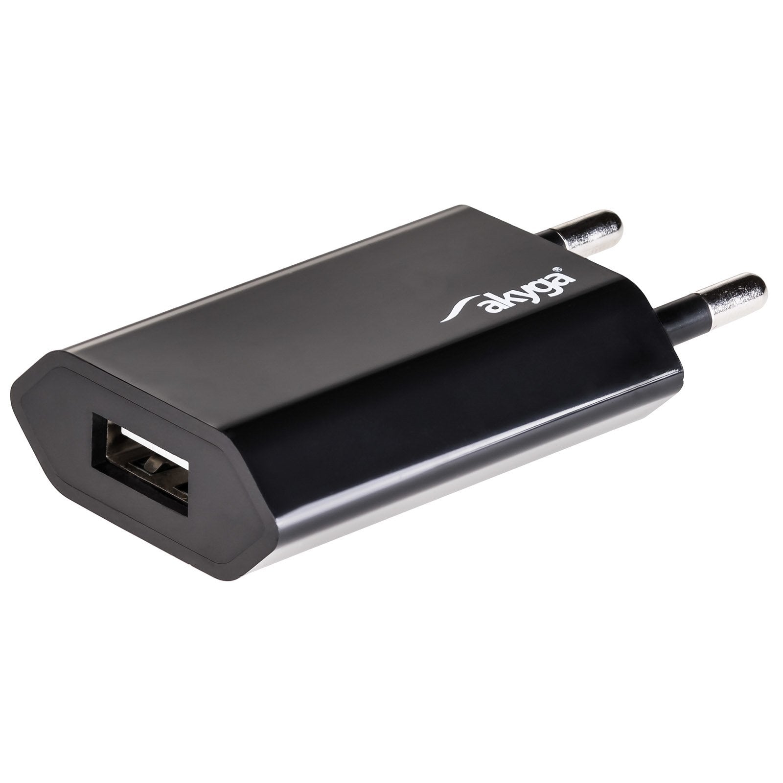 Cargador Usb Akyga Ak-Ch-03bk 240v 1000ma 1xusb Negro