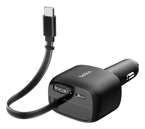 Belkin Boostcharge Kfz-Ladegerät 75w Ausz. Usb-C Kabel Ccc001hqbk