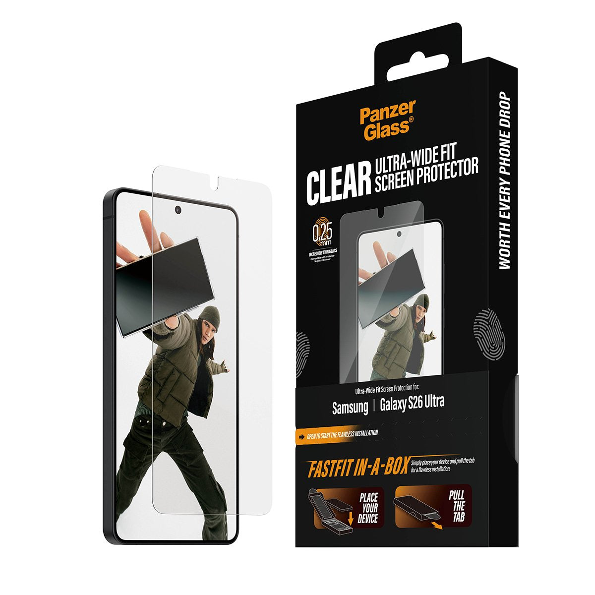 EAN 5715685033872 - PanzerGlass ® Screen Protector Samsung Galaxy S26 Ultra | Ultra-Wide Fit w. FASTFIT IN-A-BOX Protector de imagen 6