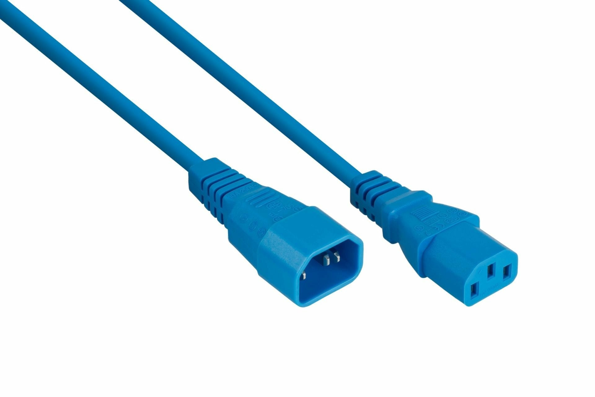 Cablemeimer Kaltgeräteverlängerung C14 An C13 Azul 1m